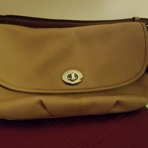 Leather shoulder real Coach purse